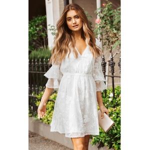 Ever New Melbourne Angel Tiered Embroidered Dress, Size 4, Brand New
